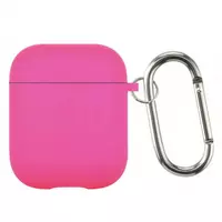 Airpods 1 ; 2 Case Microfiber — Neon Pink (9)