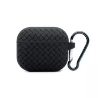 Airpods Case 1/2 Fabric Pattern — Black