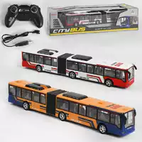 Автобус на радиоуправлении 666-676 NA (24) “Городской транспорт”, 2 вида, аккумулятор 3.7V, управление 2.4GHz, подсветка фар, в коробке