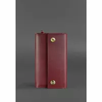 Кожаный клатч-органайзер (Тревел-кейс) 5.0 бордовый