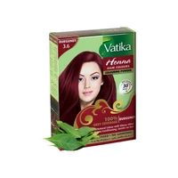 Фарба для волосся на основі хни Dabur Vatika Бордова 6*10 гр