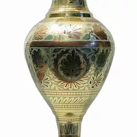 Ваза бронзовая цветная (51х15х15 см)(Flower vase Kashmiri Clr 20")