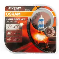 Лампа головного світла Osram H7 55W Night Breaker Unlimited 64210NBU для Універсальні товари