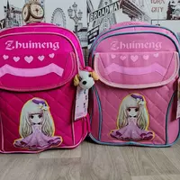 Рюкзак школьный портфель сумка для девочки с БРЕЛКОМ
