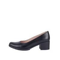 Туфли женские KROK классические кожаные 37 (24,6 см) черные 0-4779