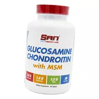 Глюкозамин Хондроитин МСМ, Glucosamine & Chondroitin & MSM, San  90таб (03091001)