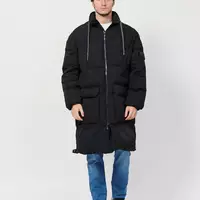 Мужская зимняя куртка длинная до -20С Пуховик мужской длинный
