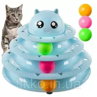 Интерактивная игрушка для кота,  башня с шариками Purlov 21837