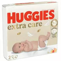 Подгузники Huggies Extra Care  2 Mega 82 шт (3-6 кг) (5029053578088)