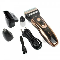 Чоловічий триммер ProGemei GM-595 Gold акумуляторний для стрижки волосся бороди та носа