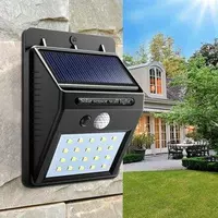 Настінний світильник на сонячній батареї Solar Powered LED Wall Light з датчиком освітленості. PIR sensor