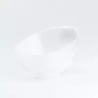 Салатниця скляна Paella ребриста, прозорий