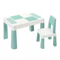 Детский стол и стульчик LAMOSA MULTIFUN 5в1 пастельно-голубой