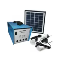 Солнечная система электроснабжения GD8018 С солнечной панелью + лампочки 3шт