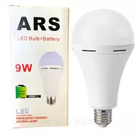 Акумуляторна лампочка 9W до 4 годин роботи ARS аварійна LED лампа