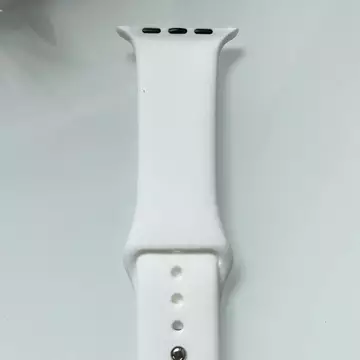 Силиконовый ремешок для умных часов Smart Watch 42/44 (Белый)